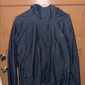 The North Face Men's Dark Blue Hooded Windbreaker